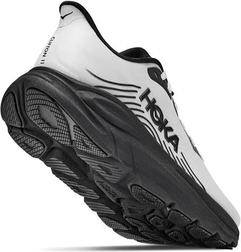 HOKA Clifton 11 Running Shoe in Black/white