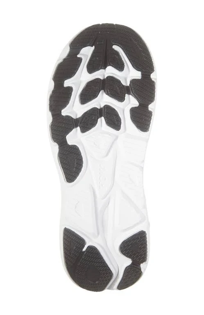 HOKA Clifton 11 Running Shoe in Black/white