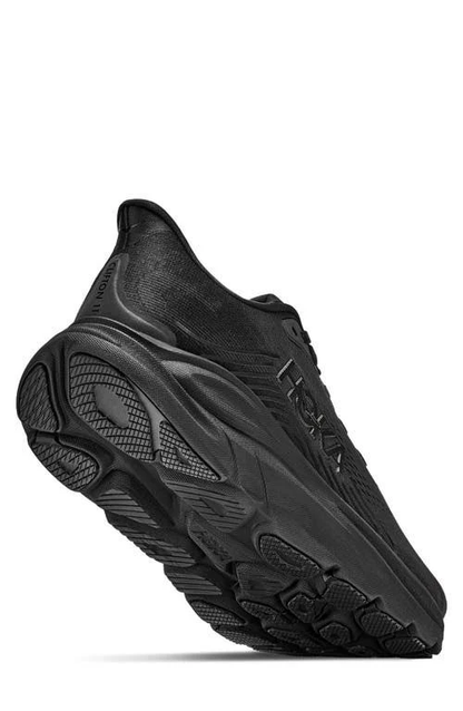 HOKA Clifton 11 Running Shoe in Black/white