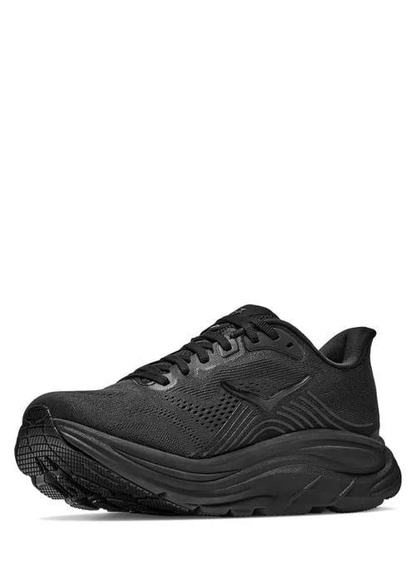 HOKA Clifton 11 Running Shoe in Black/white