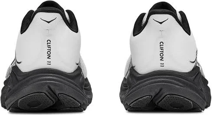 HOKA Clifton 11 Running Shoe in Black/white