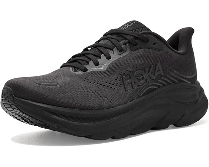HOKA Clifton 11 Running Shoe in Black/white
