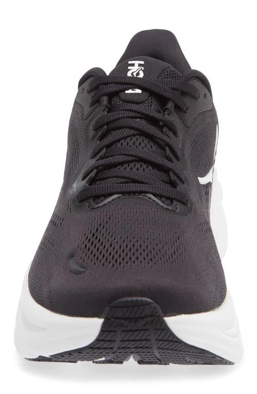 HOKA Clifton 11 Running Shoe in Black/white